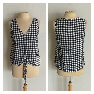 WAS $25 Michael MK plaid sleeveless blouse
